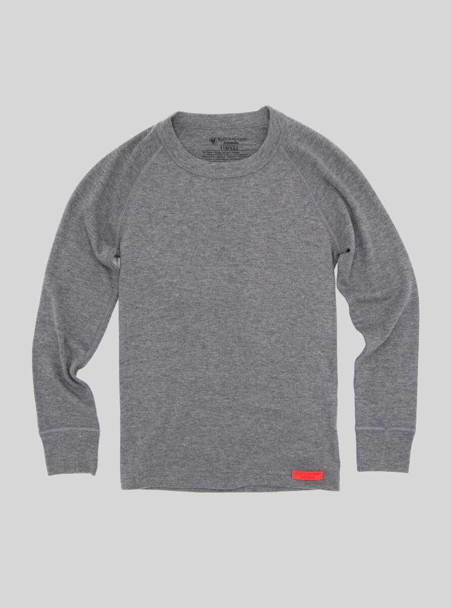 Çocuk Termal Tişört 2. Seviye 9265 - Gri Melanj - Blackspade