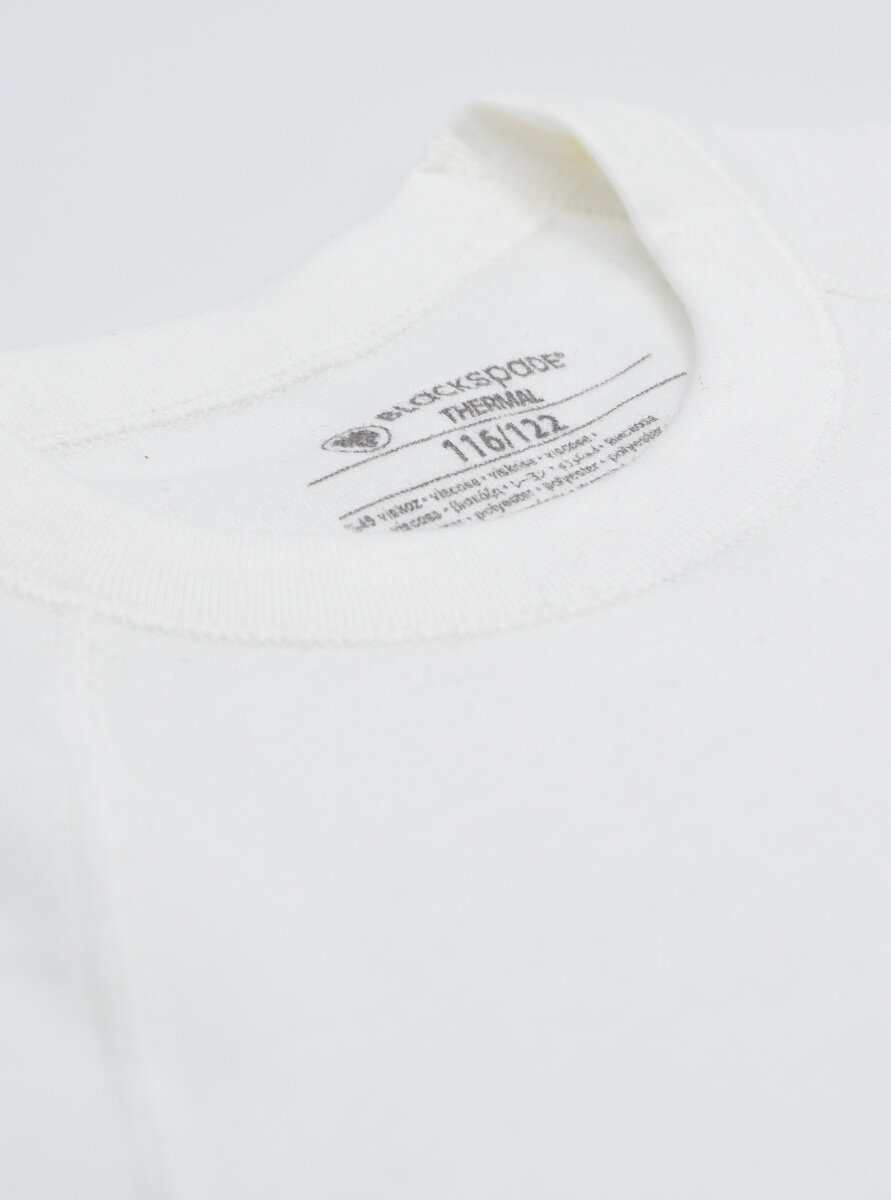 Çocuk Termal Tişört 2. Seviye 9267 - Beyaz - Blackspade (1)