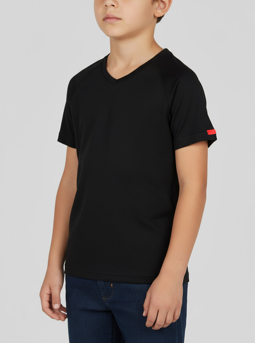 Çocuk Termal Tişört 2. Seviye 9249 - Siyah - Blackspade