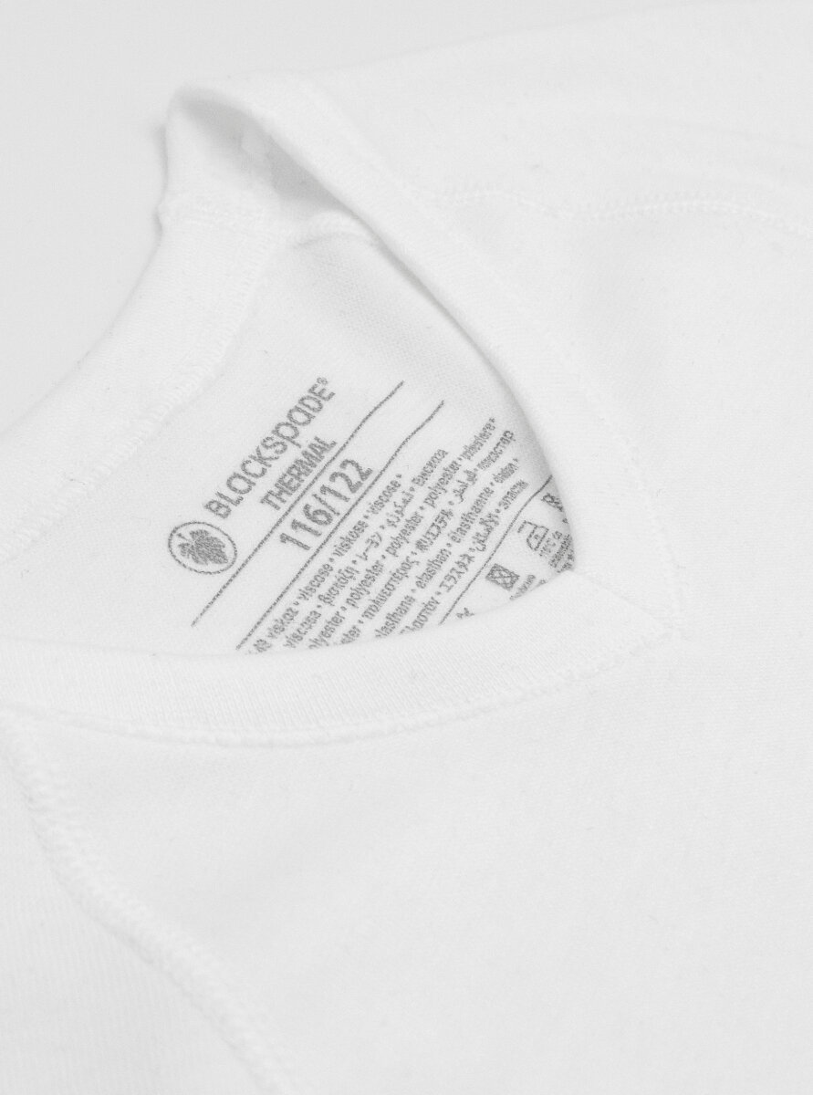 Çocuk Termal Tişört 2. Seviye 9249 - Beyaz - Blackspade (1)