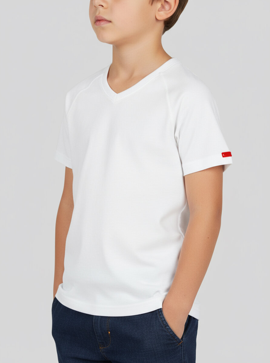 Çocuk Termal Tişört 2. Seviye 9249 - Beyaz - Blackspade