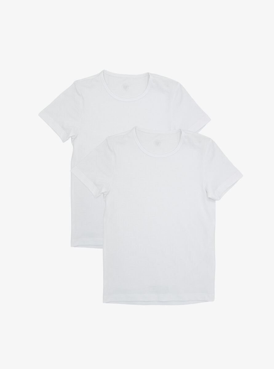 Erkek Çocuk Atlet 2'li Paket 9397 - Beyaz - Blackspade