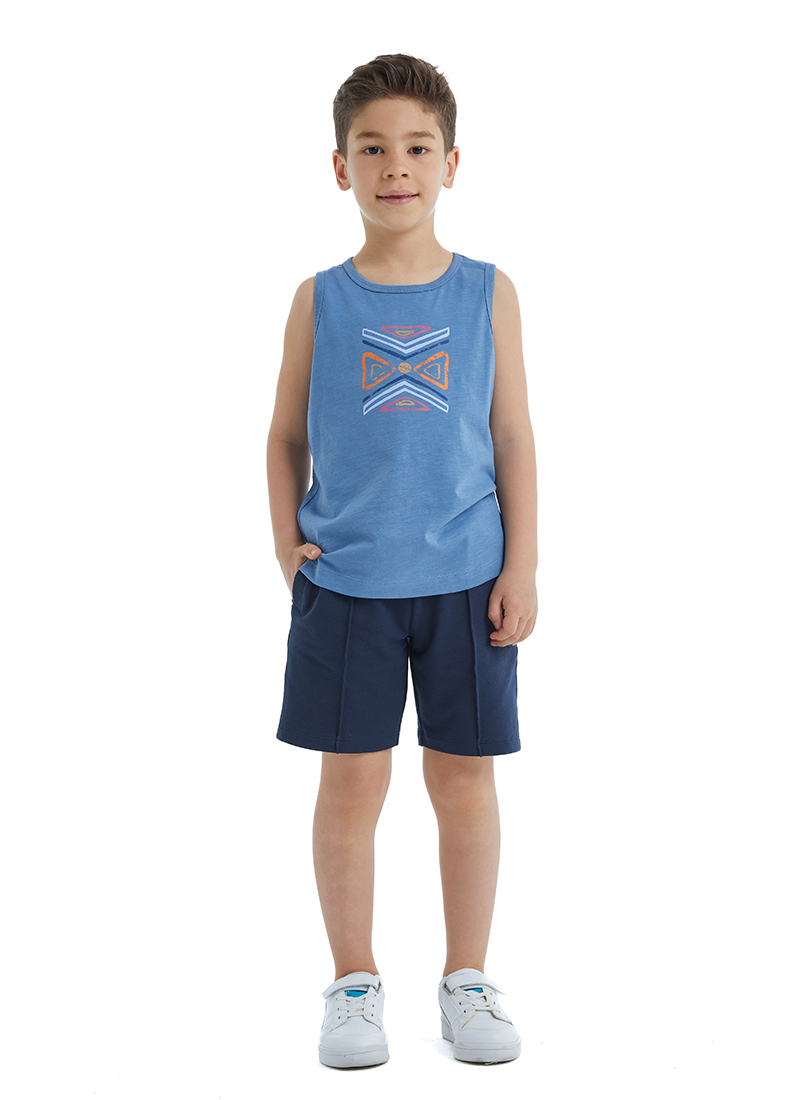 Erkek Çocuk Atlet 40484 - Mavi - Blackspade