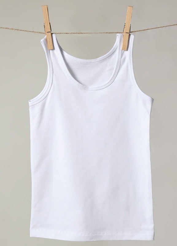 Erkek Çocuk Organik Atlet 9400 - Beyaz - 2