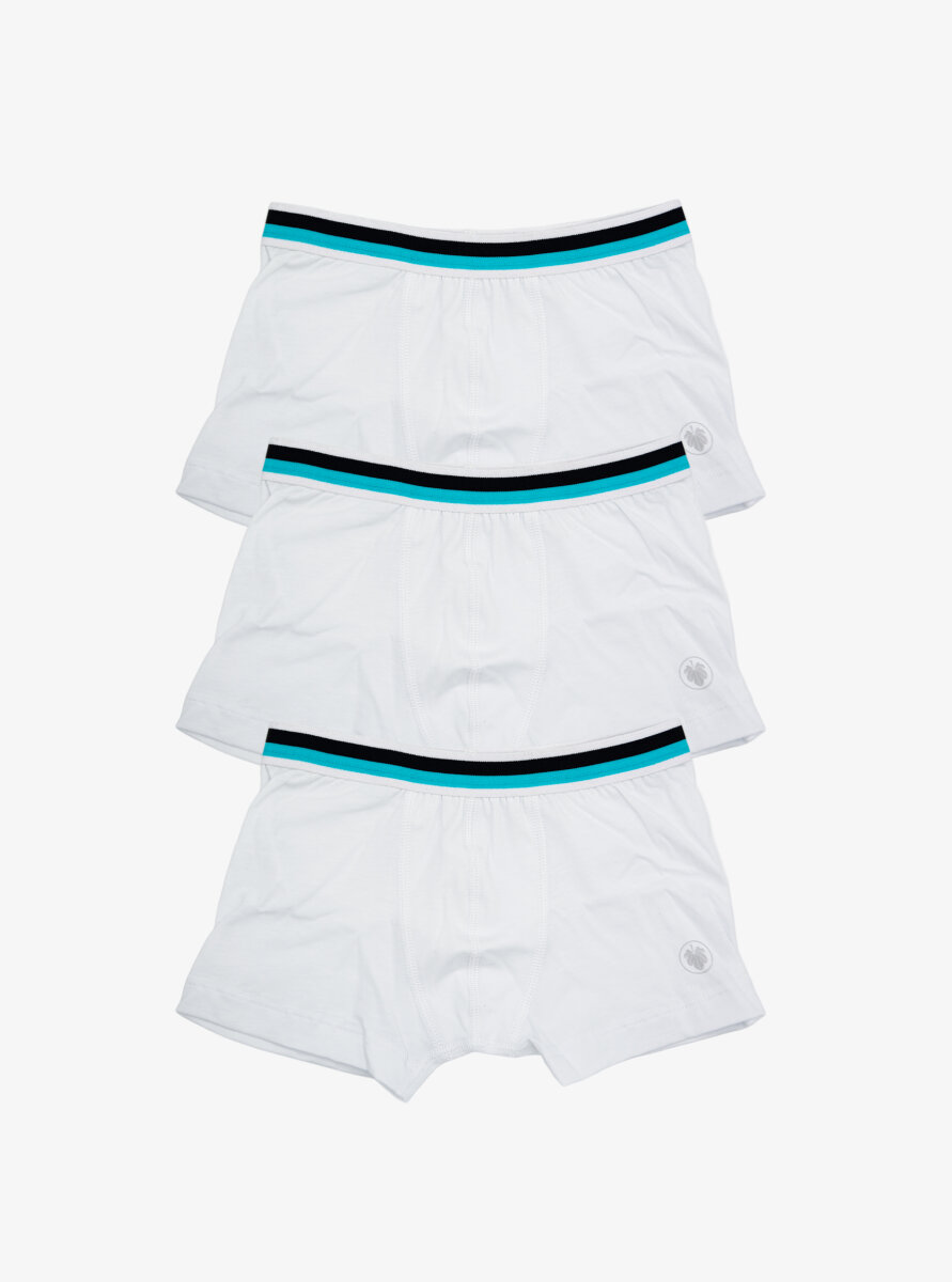 Erkek Çocuk Boxer 3'lü Paket 9395 - Beyaz - Blackspade