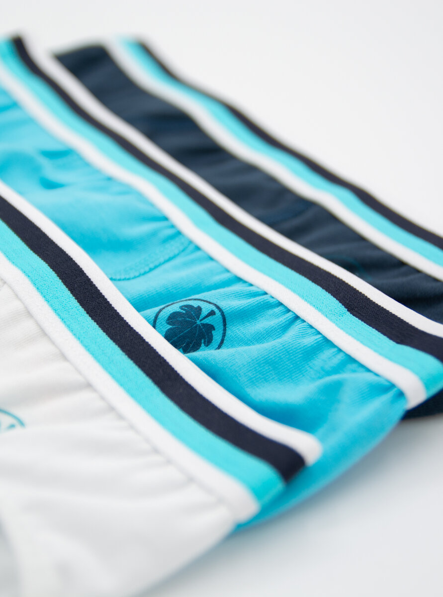 Erkek Çocuk Külot 3'lü Paket 9394 - Lacivert Aqua Beyaz - Blackspade (1)
