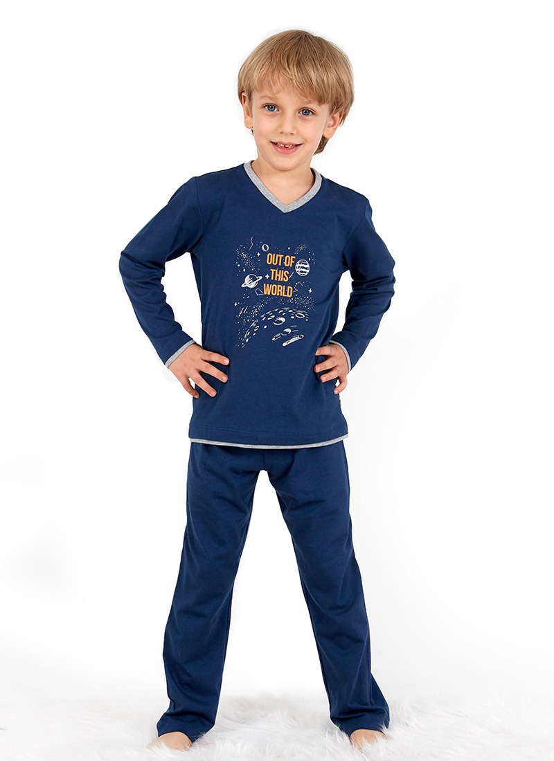 Erkek Çocuk Pijama 30721 - Mavi