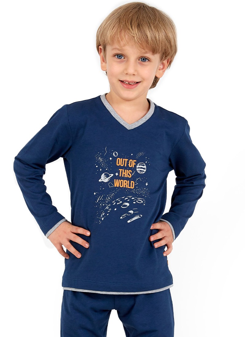 Erkek Çocuk Pijama 30721 - Mavi