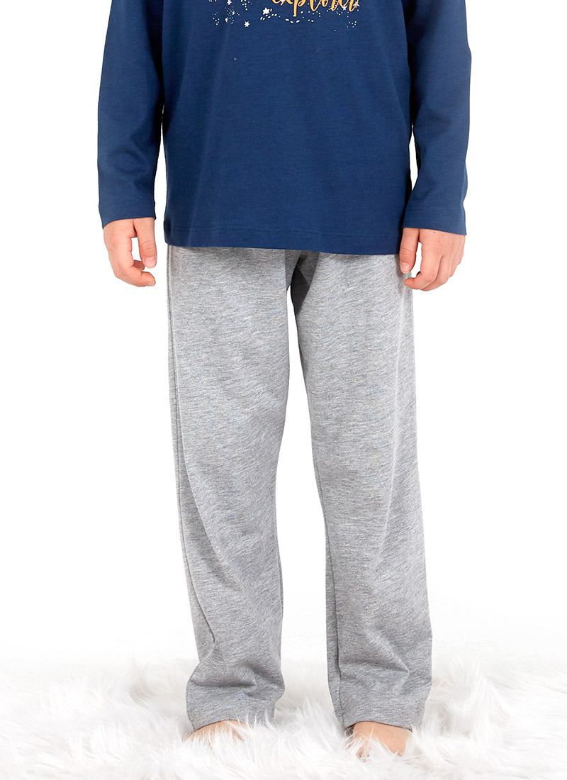 Erkek Pijama Takımı 30720 - Mavi