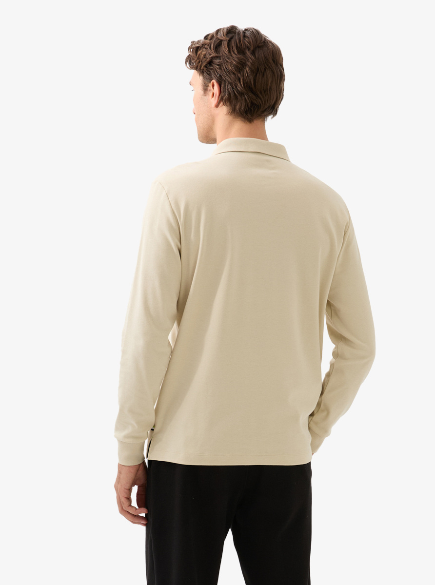 Erkek Polo Yaka T-Shirt 40819 - Krem - Blackspade (1)
