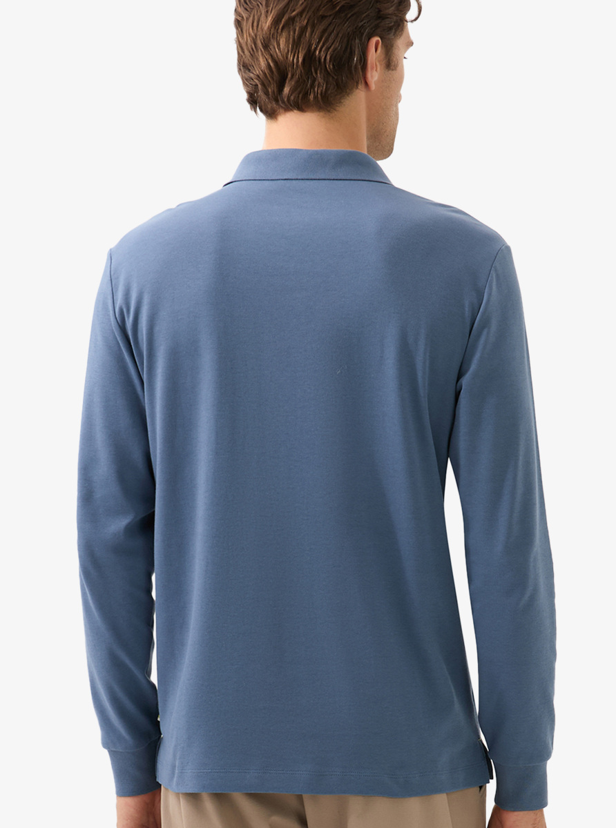 Erkek Polo Yaka T-Shirt 40819 - Mavi - Blackspade (1)