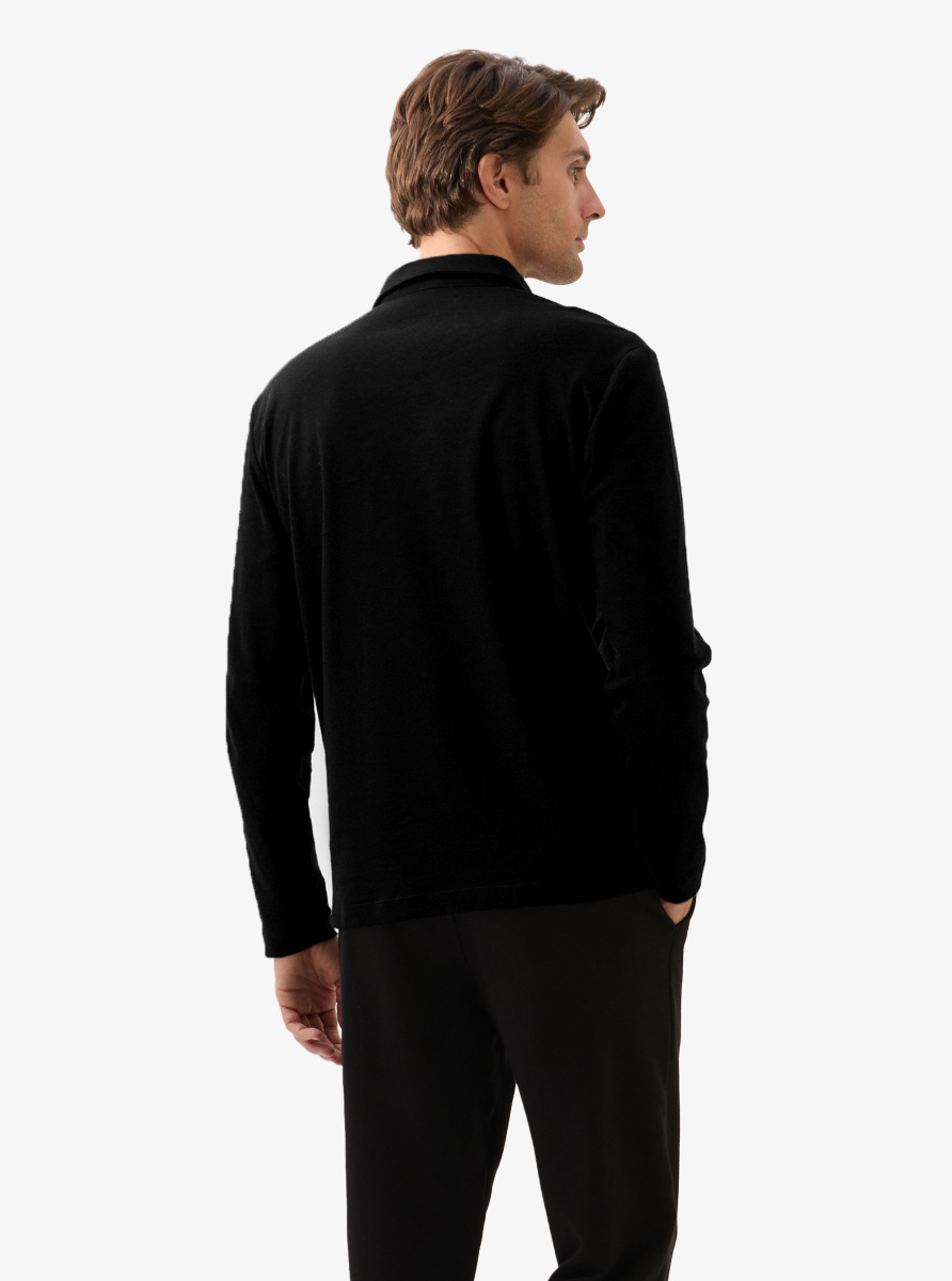 Erkek Polo Yaka T-Shirt 40820 - Siyah - Blackspade (1)