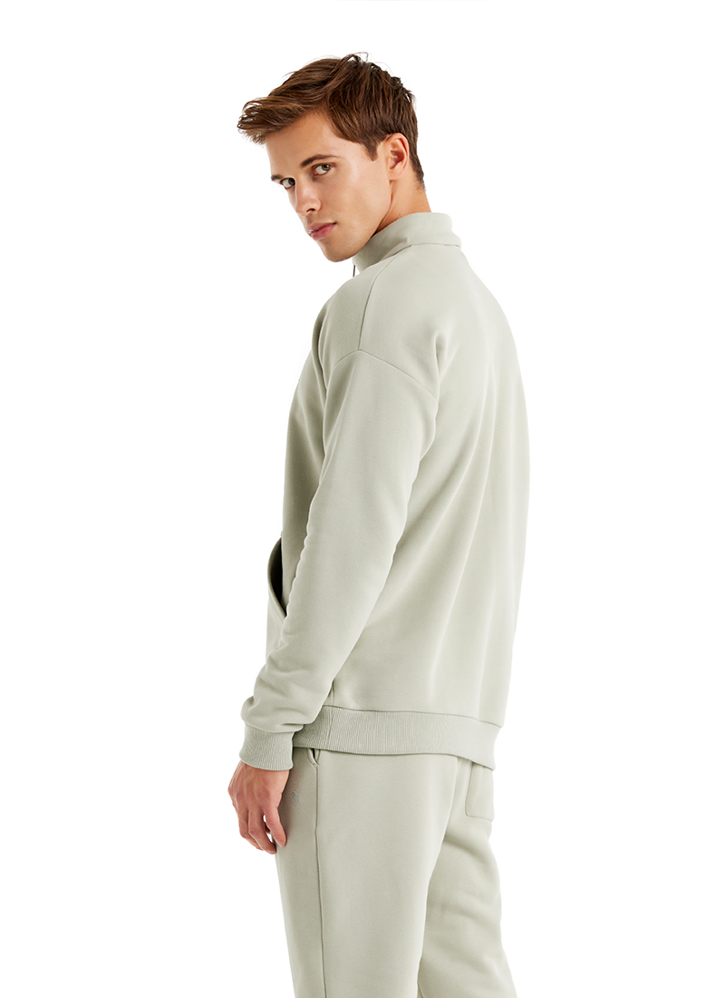 Erkek Sweatshirt 40620 - Yeşil - Blackspade (1)