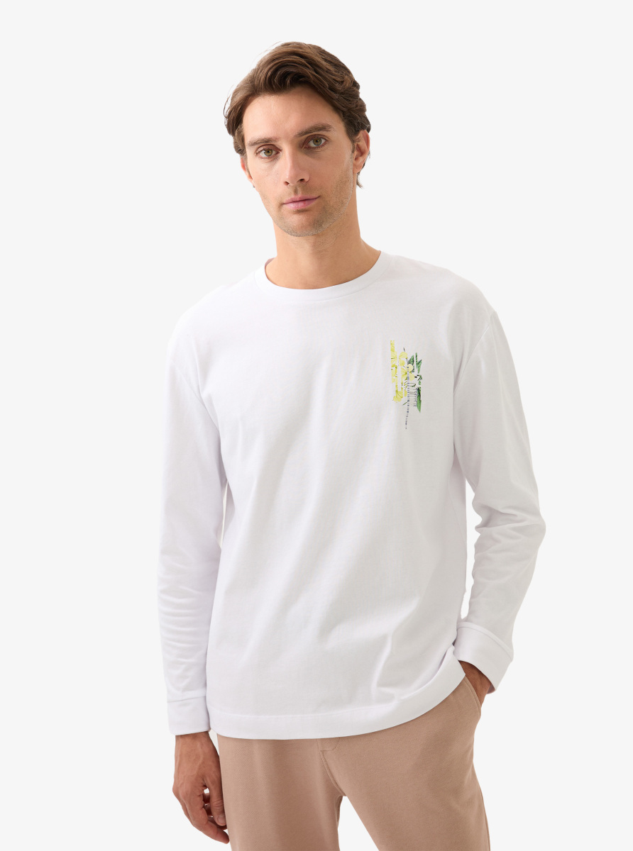 Erkek T-Shirt 40829 - Beyaz - Blackspade