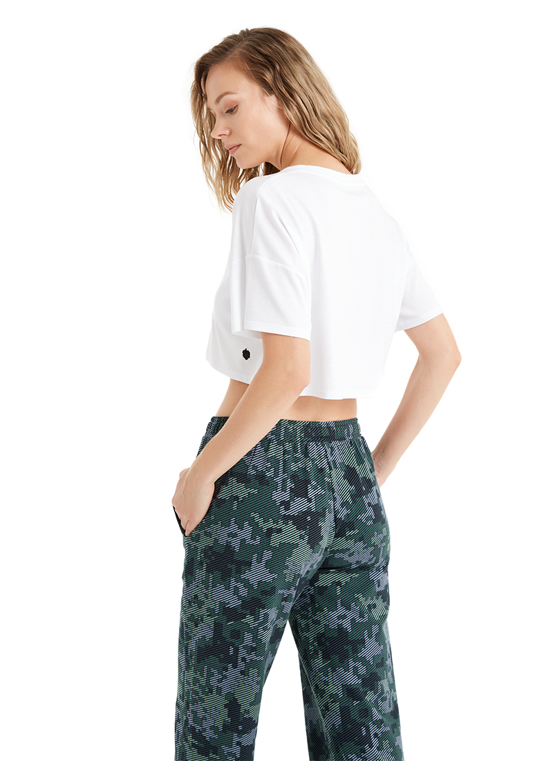 Kadın T-Shirt 60470 - Beyaz - Blackspade (1)