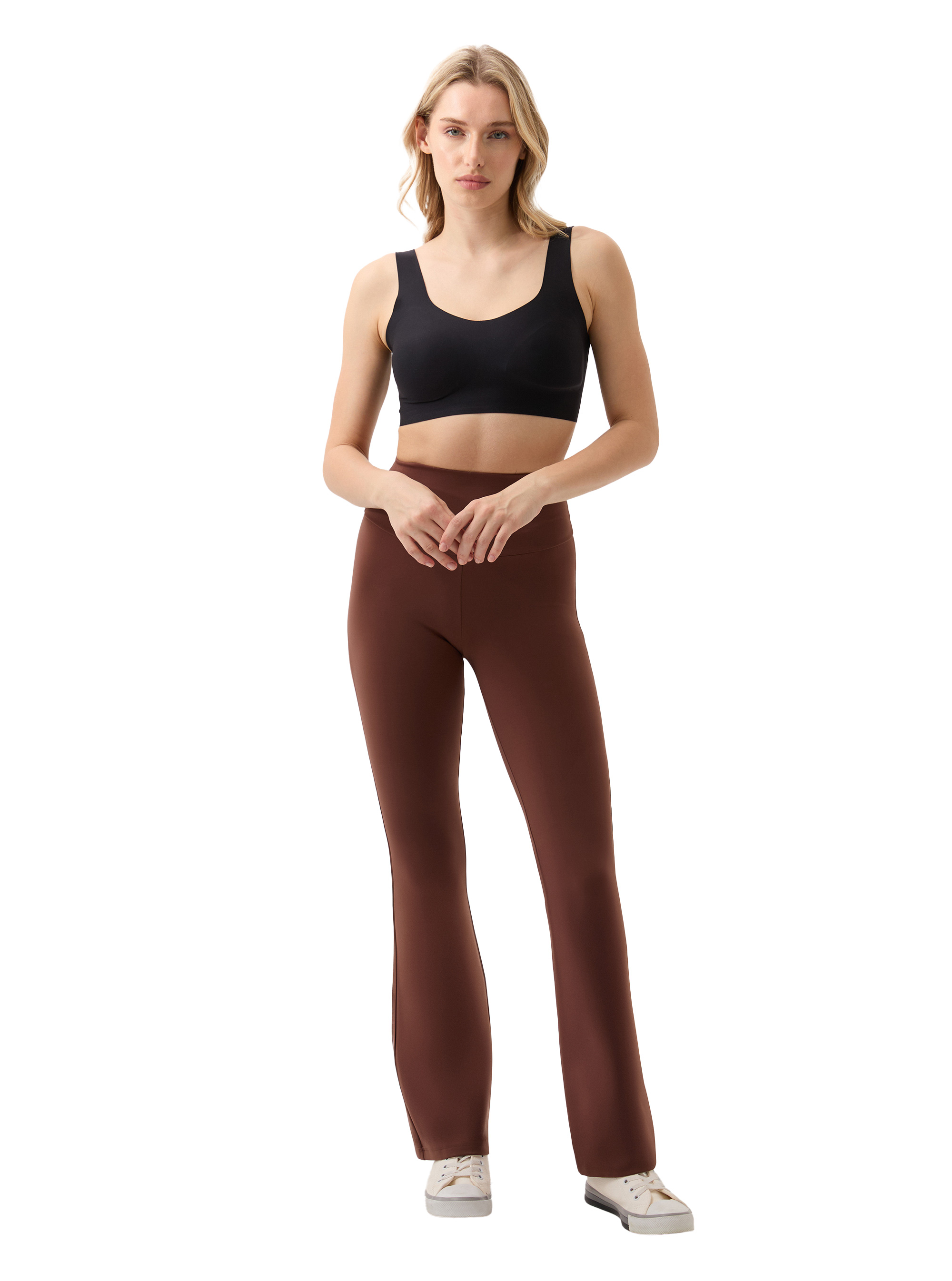 Kadın Tayt 70580 - Kahverengi - Blackspade (1)