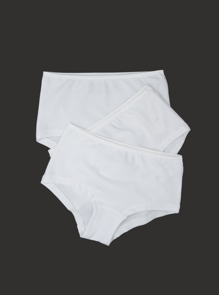 Kız Çocuk Boxer 3'lü Paket 1295 - Beyaz - Blackspade (1)