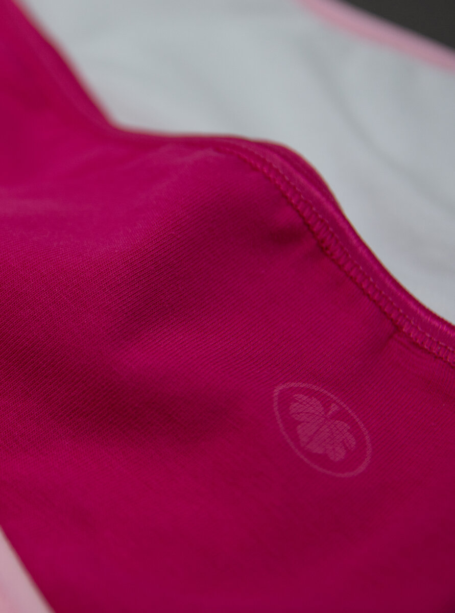 Kız Çocuk Külot 3'lü Paket 1294 - Fuşya Pembe Beyaz - 3