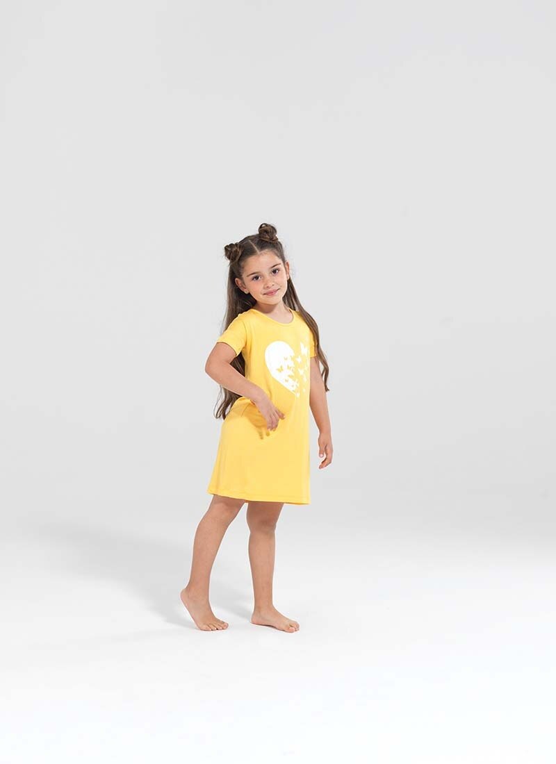 Kız Çocuk Pijama 50183 - Sarı