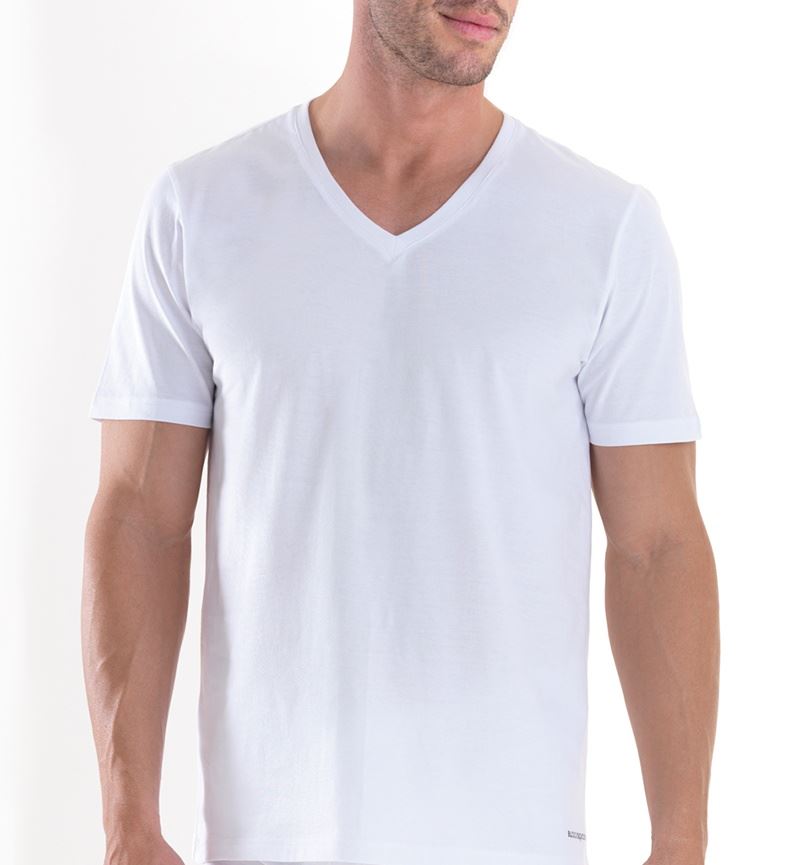 Erkek Tshirt V Yaka Loose Fit 9240 - Beyaz