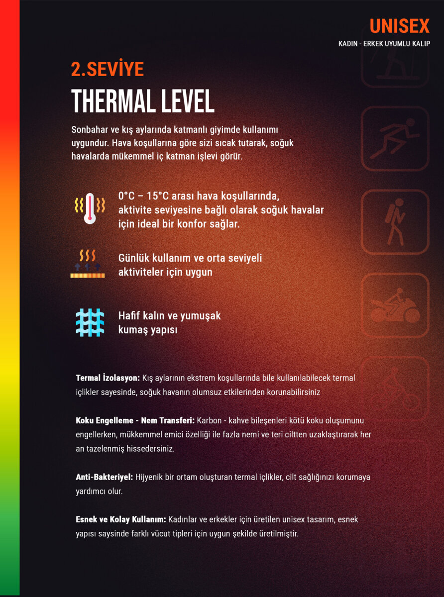 Unisex Termal Tişört Pro 2. Seviye 9571 - Lacivert - 7