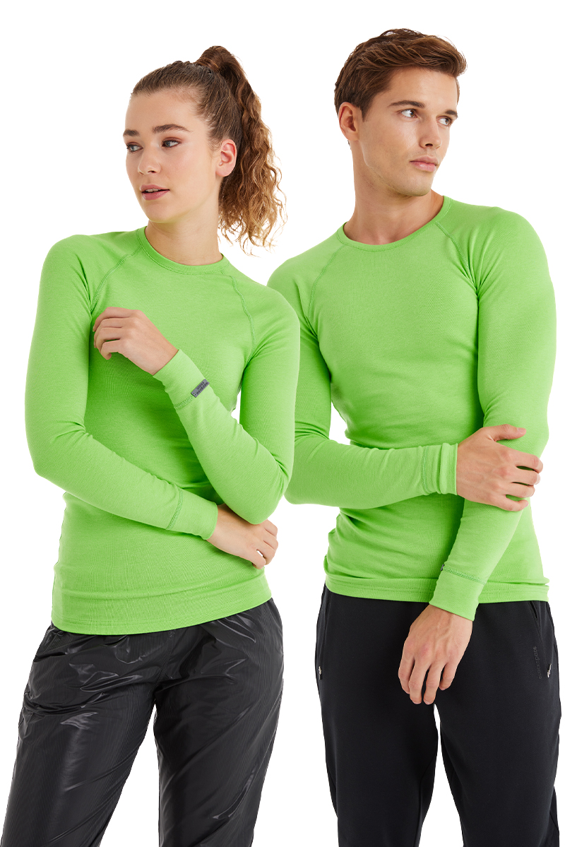 Unisex Termal Tişört 40651 - Yeşil - Blackspade